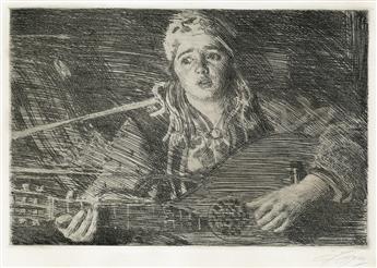 ANDERS ZORN Three etchings.